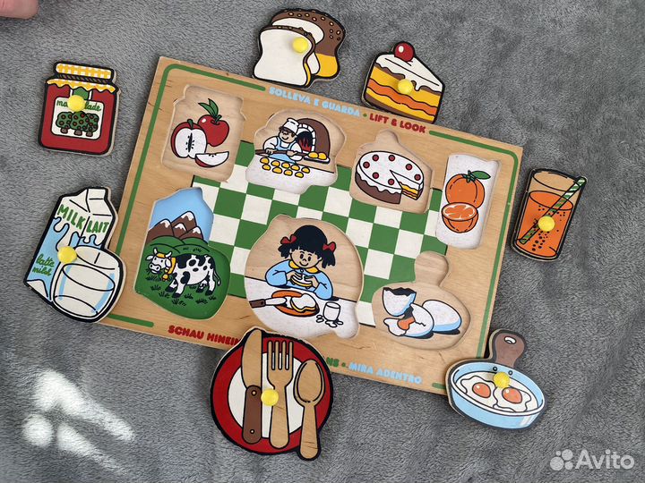 Рамки вкладыши монтессори для малышей