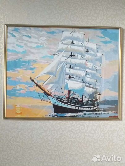 Готовая картина по номерам