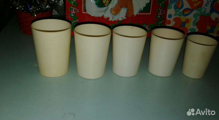 Стакан складной новый и стаканчики СССР