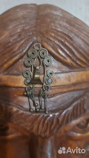 Маска вождя Ацтеков. Дерево