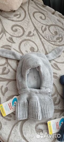 Шапка капор зимняя детская