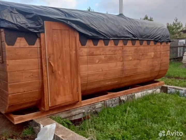 Бани-бочки квадро в наличии