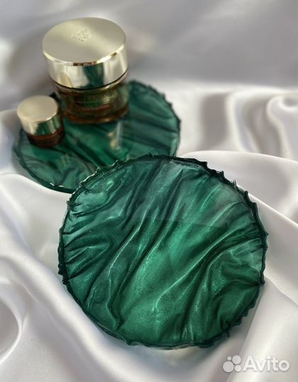 Подставки подстаканники блюдо для подачи из эпокси