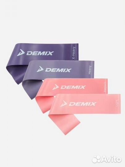 Фитнес резинки мини-ленты Demix набор из 4-х штук