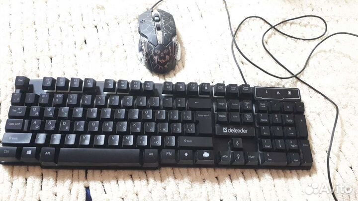 Клавиатура и мышка с подсветкой