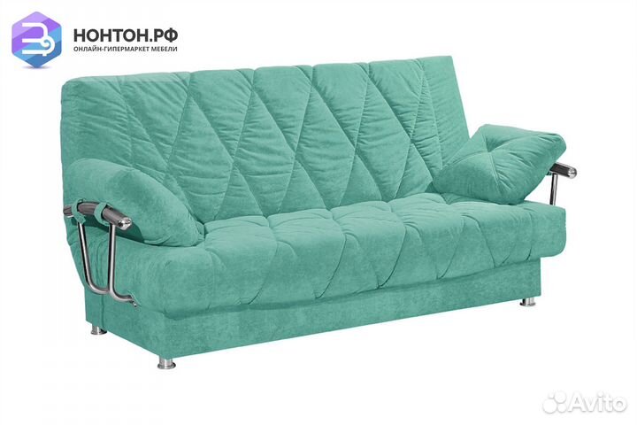 Диван книжка Сити-2 бирюзовый