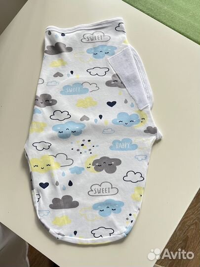 Пеленка кокон на липучках Заяц меховой