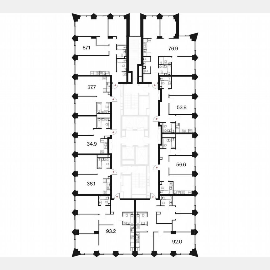 1-к. квартира, 34,9 м², 29/44 эт.