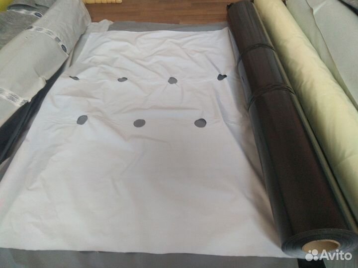 Пленка для мульчирования с перфорацией, ч/белая