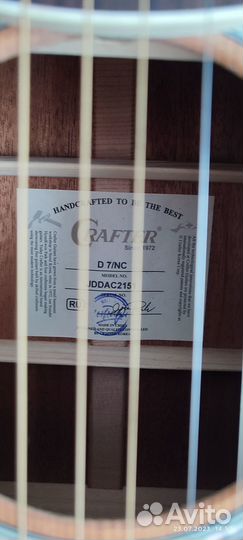Акустическая гитара crafter d7