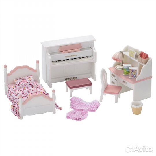 Набор Sylvanian Families Детская комната, бело-роз