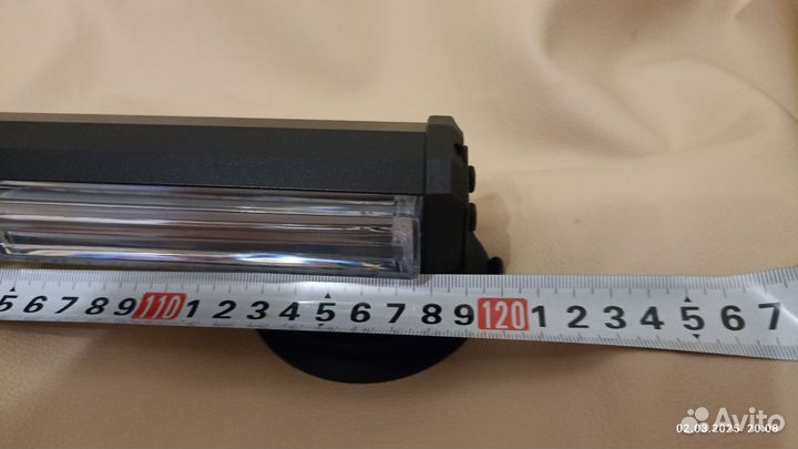 Мигалка желтая односторонняя 120 см 12-24v