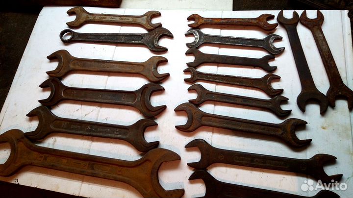 Рожковые ключи из СССР от 17 до 50мм