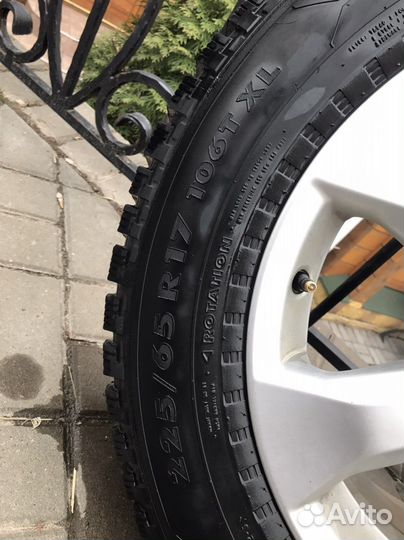 Rav 4 зимние nokian hakkapeliitta 5 225/65 r17