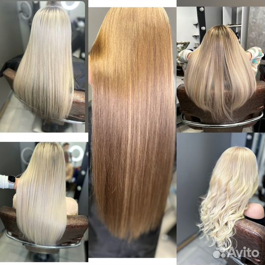 Наращивание волос, снятие, коррекция, загущение