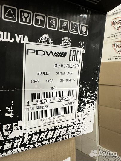 Диски PDW 7,0\R16 4*98 ET35 d58,5 M/B