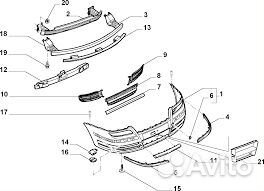 Накладка бампера переднего fiat ulysse 1487512898