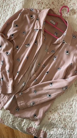 Рубашка детская 158 размер розовая
