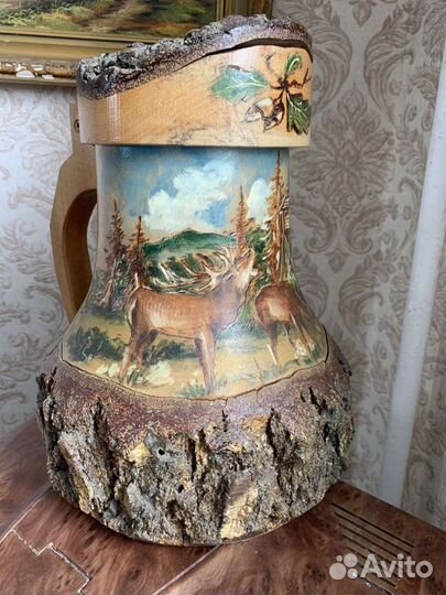 Интерьерная ваза-кружка.Роспись.Винтаж