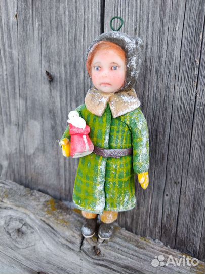 Ватные елочные игрушки