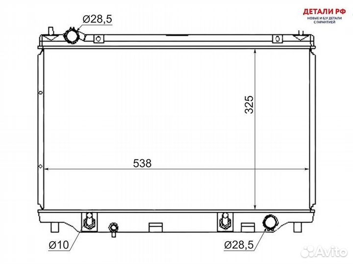 Радиатор Mazda Demio 02-07 / 2 02-07 / Verisa 04-15 SAT MZ00042