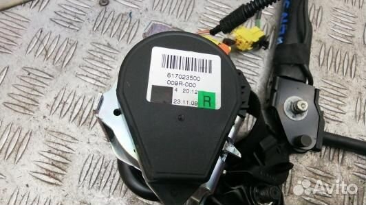 Ремень безопасности с пиропатроном сиденья передне