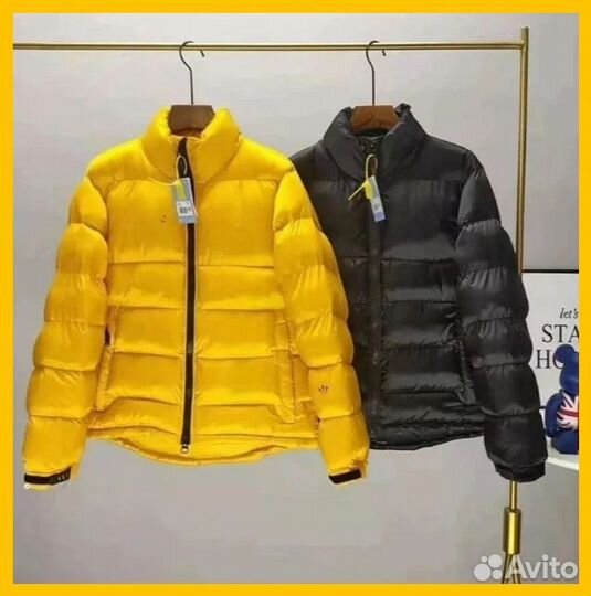 Пуховик мужской Nike nocta матовый жёлтый чёрный