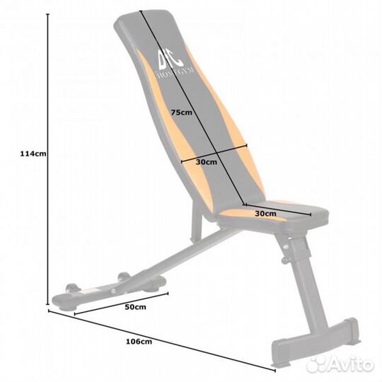 Скамья силовая универсальная DFC dbch1