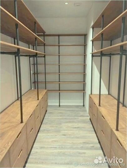 Гардеробные Лофт