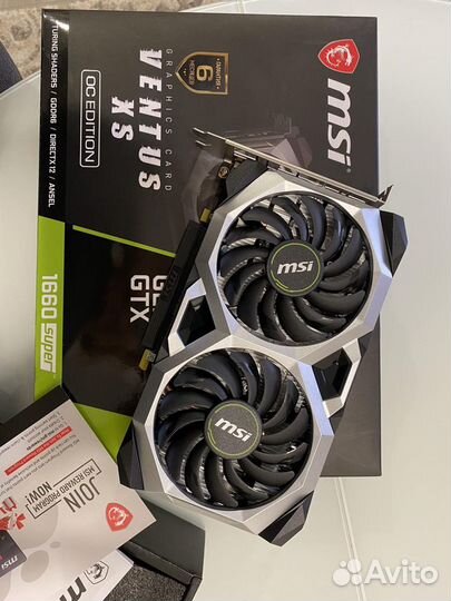 Видеокарта MSI GeForce GTX 1660 Super Ventus XS OC