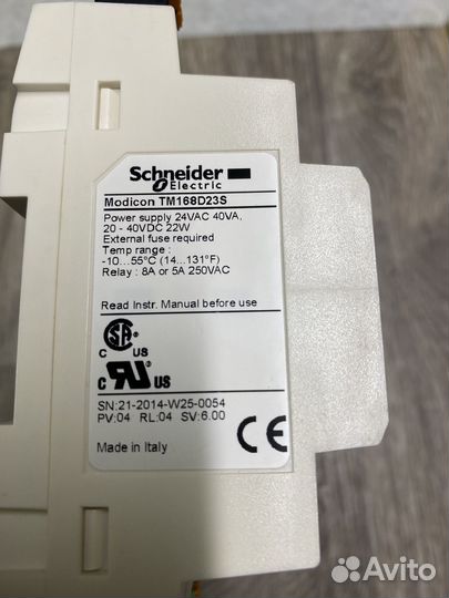 Контроллер Schneider Electric Modicon TM168D23S