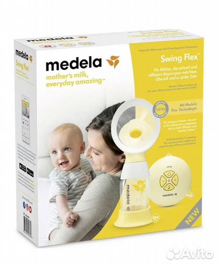 Молокоотсос электрический medela swing maxi flex