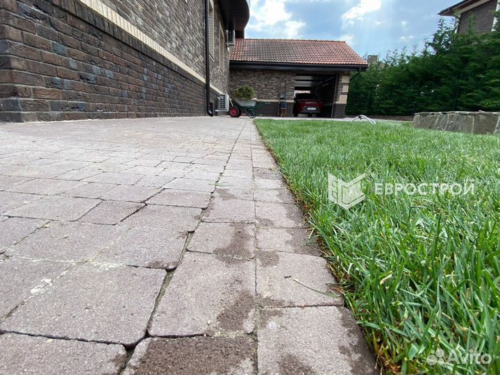 Тротуарная плитка, брусчатка, бордюры
