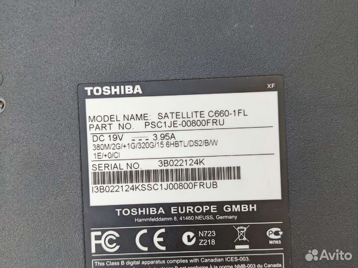 Toshiba C660