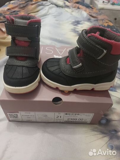Ботинки демисезонные для девочки 21 размер