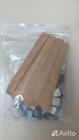 Деревянный фитиль с держателем для свечей (100 шт)