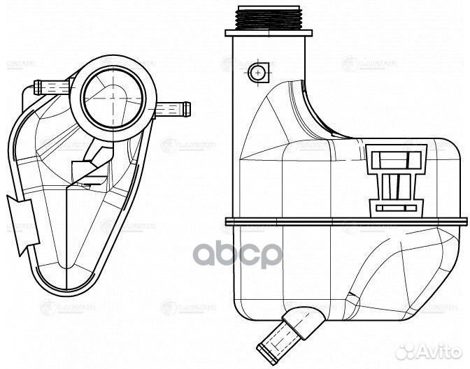 Бачок расширит. охл. жидкости для а/м Daewoo Matiz