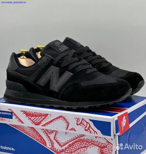 Кроссовки New Balance 574 Black (Арт.47316)