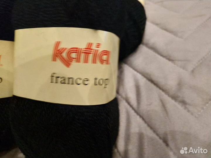 Пряжа Katia France Top (Испания) черная 19 мотков