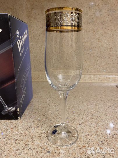 Фужеры рюмки богемия