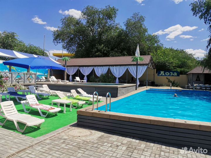 База отдыха с бассейном, мангалом, беседкой, баней