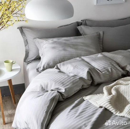 Постельное белье Страйп сатин двуспальное