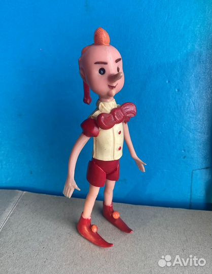 Игрушка Чебурашка Гена Буратино пластмасса СССР