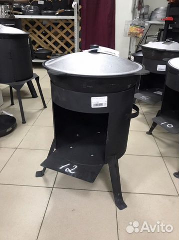 Очаг с казаном на 12 литров