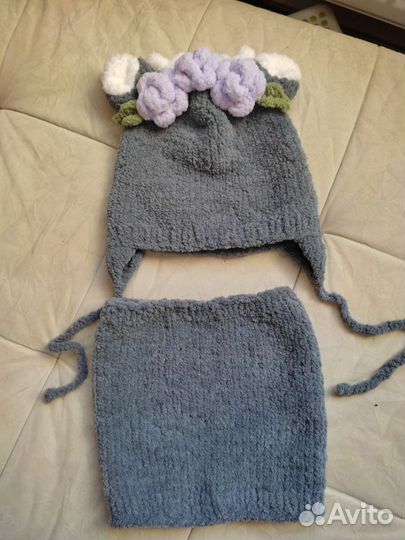 Новые шапка и снуд на весну, осень 2 -3 года