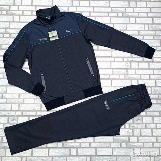 Костюм синий puma Mercedes рефленая ткань