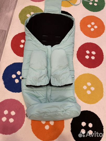 Конверт трансформер и варежки для коляс.зима