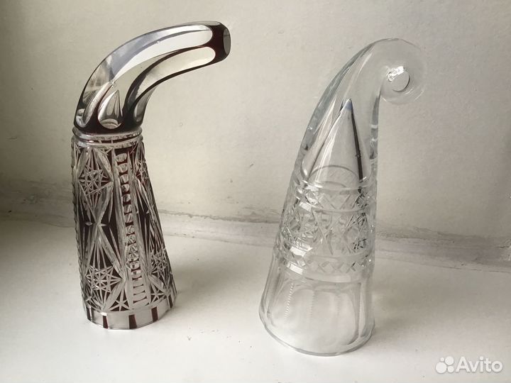 Стаканы с рисунками.Графин.Кувшин.Рог. СССР