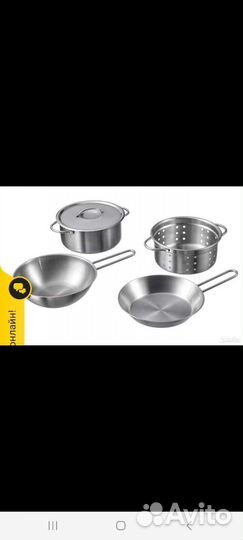 Набор детской посуды икеа duktig