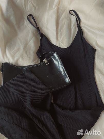 Черное платье S, сумка в подарок